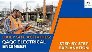 Daily site activities of QAQC Electrical Engineer || Step by Step Explanation