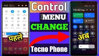 How To Change Control Menu In Tecno Phone | Notification Bar Change Kaise Kare Tecno Mobile Mein