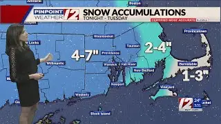 Pinpoint Weather 12 Forecast: Accumulating Snow Arrives Tonight; Monday, February 27, 2023