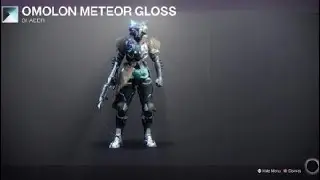 Destiny 2 Titan with Lightkin Armor and Omolon Meteor Gloss Shader