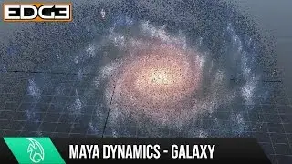 Maya Dynamics Tutorial - Galaxy Particle Effects HD