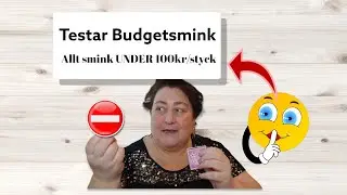 Testar smink under 100kr styck 😲 F&aring;r en chock! #mogenhyapproved #budgetsmink