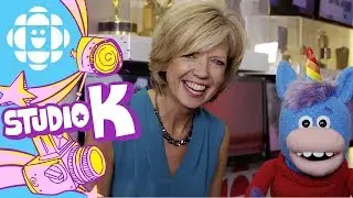 Gary the Unicorn Hugs Heather Hiscox | Hug Club | CBC Kids