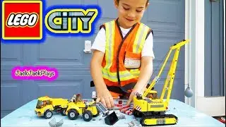 Playing with Legos + Building Demolition Site Set! | Lego City Construction Vehicles | JackJackPlays