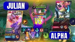Julian VS Alpha, Pengen Banget Culik Mage Nya - Mobile Legends: Bang Bang Indonesia