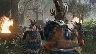 For Honor: Thinning The Herd Dokuja Boss Fight Realistic Difficulty + Cutscene