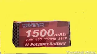 AWANFI 2s 1500mah 45c battery Basic Test & Review