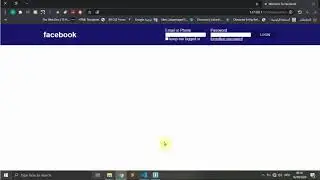 Design Facebook header using html css