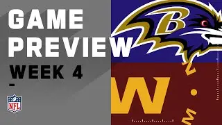 Baltimore Ravens vs. Washington Football Team | Week 4 NFL Game Preview