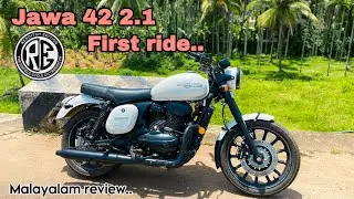 Jawa 42 2.1 small malayalam review 🤗|| jawa first ride impression 🥵🥵|| the classic legends…🫨🫨