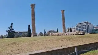 Walking inside the Temple of Olympian Zeus | Greece GR