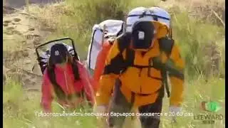 (UN promotional video with Russian subtitles) Biodegradable PLA Sandbag in Sand Barrier Technology