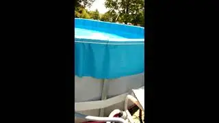 installing an overlap expandable liner in an intex/coleman type pool  part 2
