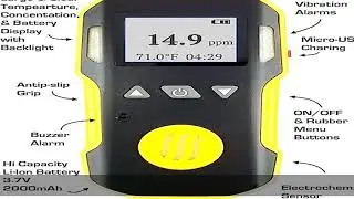 Phosphine Gas Detector by Forensics | USA NIST Calibration | Phosphine PH3 Meter | Sound, Light & V