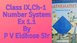 Class 9, Ch-1 Number System, Ex(1.1) Example and questions answers, solutions. (Hindi &  Eng. Mix)