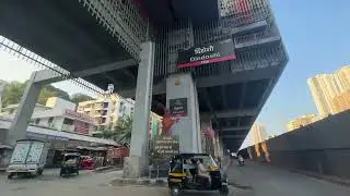 Oberoi Mall Flyover To Dindoshi Metro Station Driving Tour