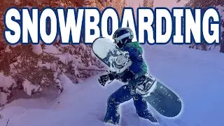 Lincoln's First Time Snowboarding! Utah SKIING