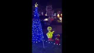 Christmas Light Show #youtubeshorts  #Shorts | Vlogmas Day 8 | w/ KIW The Newsomes