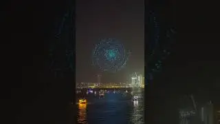 Dubai Drone Show - part 1 #dubai #drone #show #moonlight #best #newyear #enjoy #luxury #mustsee