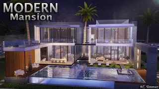Modern Mansion | No CC | The Sims 4 | Speed Build