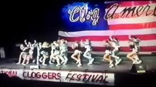 The Steele Family Cloggers 1989 performing at Clog America Brian Bon