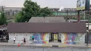 Time Lapse CoExist in Kindness Mosaic Mural Steelton, PA