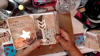 First 4 pages to my mini glue book 2024