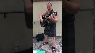 kilted singer on the endless descend