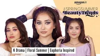1 Palette 3 Looks Using Amazon Products-K Drama | Floral Summer | Euphoria Inspired | Ft. Faby