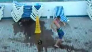 Kid wigs out on cruise ships main deck