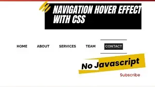 How to Create Animated Navbar in HTML and CSS in 10 Minutes