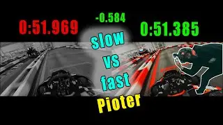 A1 Karting - bad and good lap directly compare indoor karting. (This is not personal best)