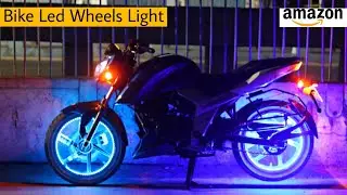 Install Led Wheels Light In Bike | how to install led lights on motorcycle wheels