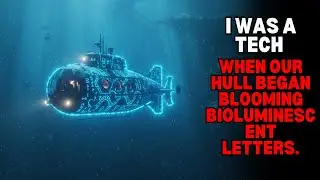 I Was a Tech When Our Hull Began Blooming Bioluminescent Letters