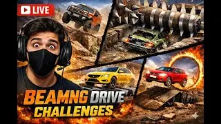 🔥 LIVE NOW: BeamNG.drive Insane Crash Tests, Jumps & Roller Smash Challenges! 🔥