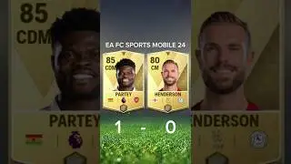 PARTEY VS HENDERSON FIFA MOBILE COMPARISON #fifamobile #partey #henderson #fcmobile24 #shorts