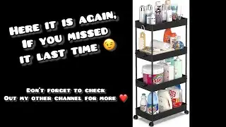 Back again ‼️ and we love this deal Amazon 4 tier cart only $14 🏃&zwj;♀️