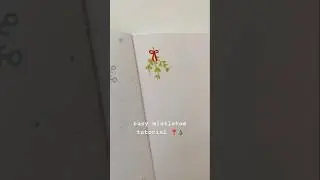 how to draw cute christmas things - mistletoe edition 🎄✨ #christmaselves#christmas #drawingtutorial