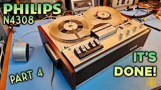This 55-year old tape recorder looks amazing when restored! - Philips N4308 - Part 4