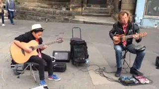Billy Watman with Amazing Busker Eugenio Martinez - Stairway to Heaven - Edinburgh Fringe 2014 Best