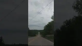 Driving on a mountainous road in Riverview, New Brunswick