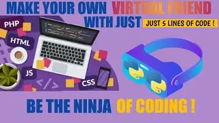 Create a Virtual Talking Friend with just 5 lines of Python ll Python project ll Learn Python ll