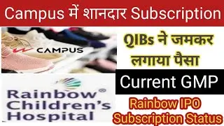 Rainbow ipo GMP | Campus ipo subscription status |