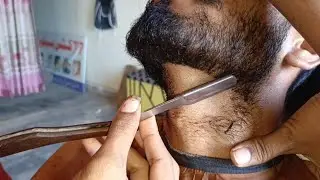 World Youngest Village Barber Man L Shape Beard Full Transformation step by step barber shop