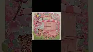 flower shop (18/50) capybara box DIY miniature sticker landscape short