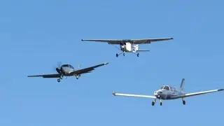 Light Aircraft Activity at Bournemouth Airport Runway 26 with ATC Comms 125.600 MHz Bmouth Tower