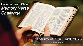 Baptism of Our Lord 2026 Memory Verse Ephesians 1 7