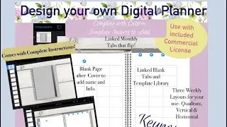 Keynote File . Create your Own Digital Planner/ Design Digital Planners : JLynneDigitalDesigns