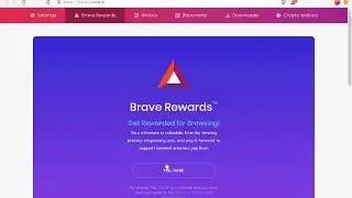 Brave rewards settings & activate notifications ads
