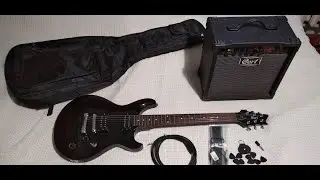 Гитарный набор. Электрогитара Cort M200 и комбик Cort MX15 + шнур, ремень, чехол, медиаторы и др...